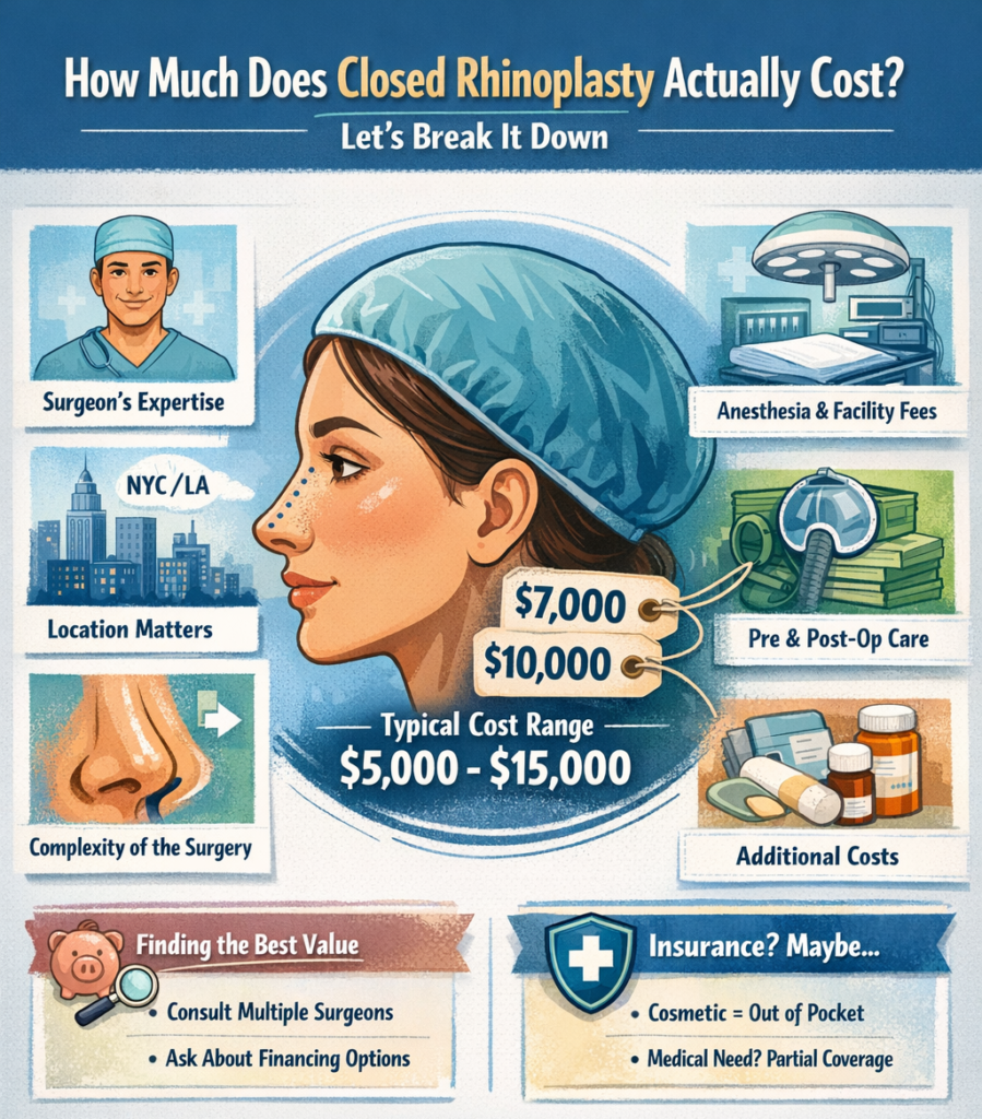 closed rhinoplasty cost
