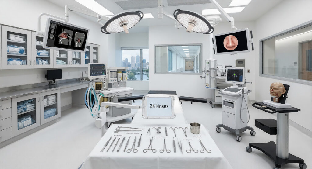 ZKNoses Indianapolis rhinoplasty surgical facility Illustration